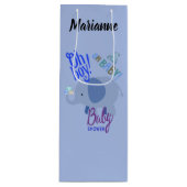 ああベビー!魅力的な赤ちゃんシャワー ワインギフトバッグ (正面)