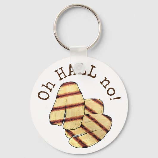 ああホール（地獄）ダメ！ハロウミグリルチーズグルメ キーホルダー (正面)