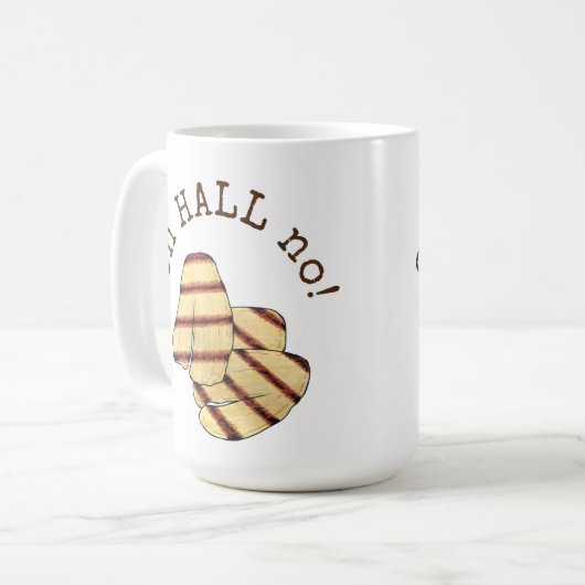 ああホール(地獄)ダメ!ハロウミグリルチーズグルメ コーヒーマグカップ (正面左)