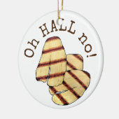 ああホール(地獄)ダメ!ハロウミグリルチーズグルメ セラミックオーナメント (左)