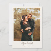 ああボーホー赤ちゃん服ブルー赤ちゃんシャワー 招待状 (裏面)