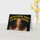 ああメアリーもう十分に聞いた カード (黄色い花)