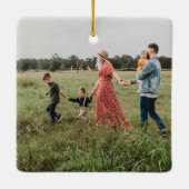 ああメリークリスマスカーモダンドグリーン セラミックオーナメント (裏面)