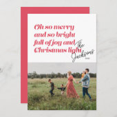 ああメリークリスマスカーモダンド シーズンカード (正面/裏面)