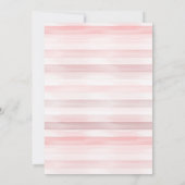 ああラ!金ゴールドフランスのパリカフェベビーシャワー 招待状 (裏面)