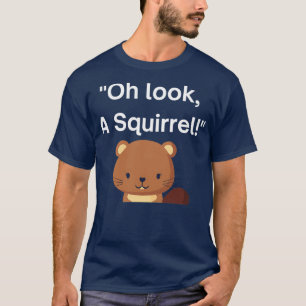ああリスかわいいADHD認識度デザイン Tシャツ