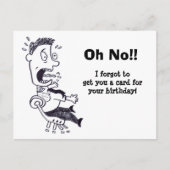 ああーお忘れ前の誕生日葉書 ポストカード (正面)