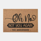 ああーもう二度とバーラップのドーおもしろいマをフェイク作らない ドアマット (正面)