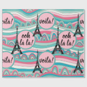 ああー！ボイラ！フランスのエッフェル塔 ラッピングペーパー (フラット)