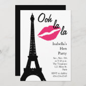 ああー！Hensパーティー（白） 招待状 (正面/裏面)