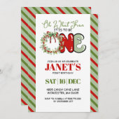 ああ一つのおもしろい 招待状 (正面/裏面)