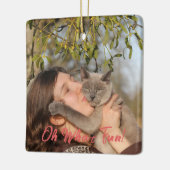 ああ何おもしろいおもしろいペット セラミックオーナメント (左)