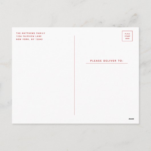 ああ何おもしろいかわいいスクリプトクリスマスフォト シーズンポストカード (裏面)