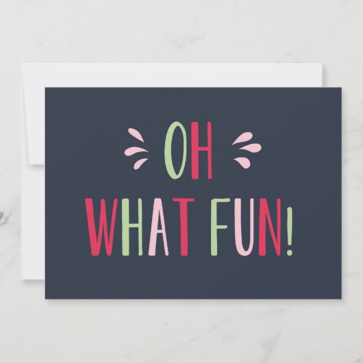 ああ何おもしろいのクリスマスハガキ シーズンカード (正面)