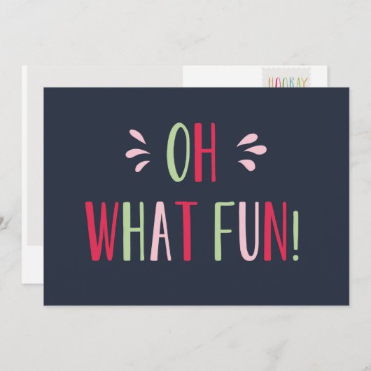 ああ何おもしろいのクリスマスハガキ シーズンカード (正面/裏面)