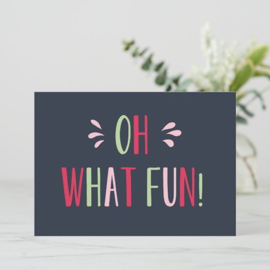 ああ何おもしろいのクリスマスハガキ シーズンカード (スタンド正面)