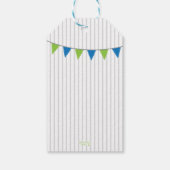 ああ何おもしろいのワンブルーグリーンありがとう ギフトタグ (裏面)