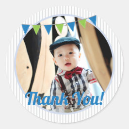 ああ何おもしろいのワンブルーグリーンありがとう ラウンドシール