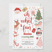 ああ何おもしろいの誕生日の招待状 招待状 (正面)