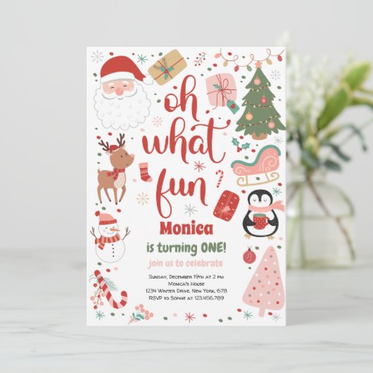 ああ何おもしろいの誕生日の招待状 招待状 (スタンド正面)