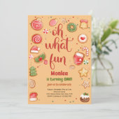 ああ何おもしろいの誕生日の招待状 招待状 (スタンド正面)