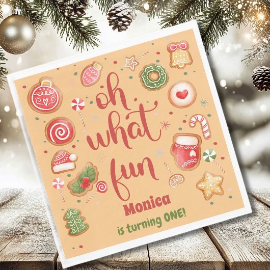 ああ何おもしろいの誕生日 スタンダードランチョンナプキン