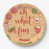 ああ何おもしろいの誕生日 ペーパープレート (正面)