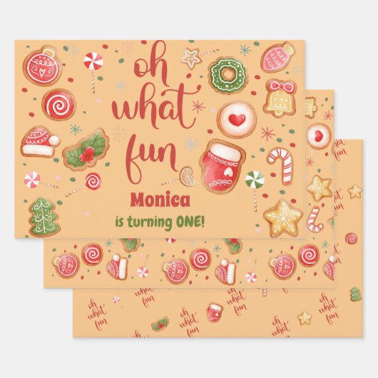 ああ何おもしろいの誕生日 ラッピングペーパーシート (セット)