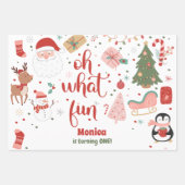 ああ何おもしろいの誕生日 ラッピングペーパーシート (正面)