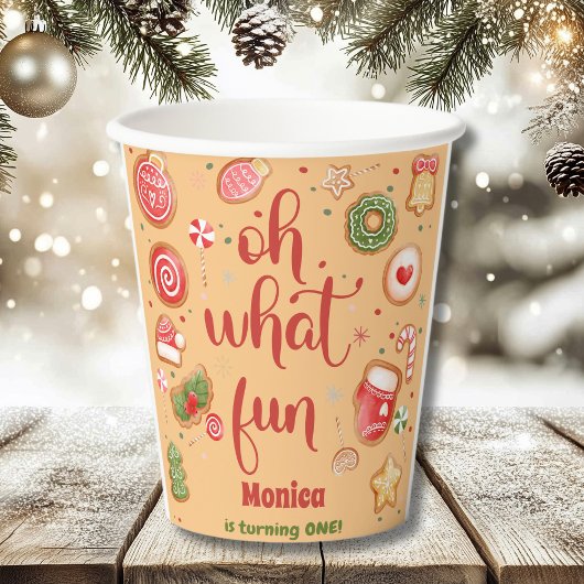 ああ何おもしろいの誕生日 紙コップ