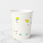 ああ何おもしろいカラフル紙吹雪子供の誕生日パーティー 紙コップ (裏面)