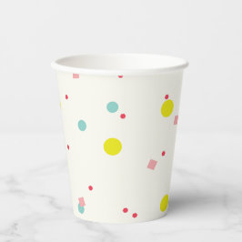 ああ何おもしろいカラフル紙吹雪子供の誕生日パーティー 紙コップ