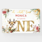 ああ何おもしろいクリスマスの最初の誕生日 横断幕 (横)