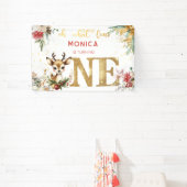 ああ何おもしろいクリスマスの最初の誕生日 横断幕 (インサイチュ)