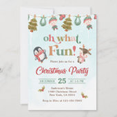 ああ何おもしろいクリスマスウィンターパーティー 招待状 (正面)