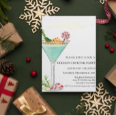 ああ何おもしろいクリスマスカクテルパーティー箔 箔招待状