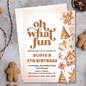 ああ何おもしろいクリスマスクッキー誕生日パーティー 招待状