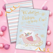 ああ何おもしろいクリスマスサンタそり誕生日パーティー 招待状