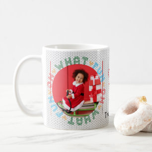 ああ何おもしろいクリスマスセーター写真コーヒーマグ コーヒーマグカップ