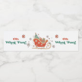 ああ何おもしろいクリスマスバースデーパーティウォーターボトル ペットボトルラベル (シングルラベル)