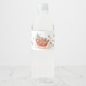 ああ何おもしろいクリスマスバースデーパーティウォーターボトル ペットボトルラベル (正面)