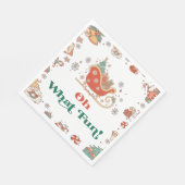 ああ何おもしろいクリスマスバースデーパーティナプキンス スタンダードランチョンナプキン (角)