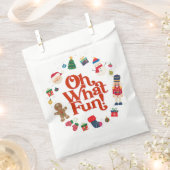 ああ何おもしろいクリスマスバースデーパーティーが好き フェイバーバッグ (クリップ留めされた状態)