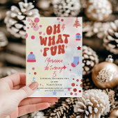 ああ何おもしろいクリスマスバースデーパーティーの招待 招待状