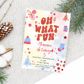 ああ何おもしろいクリスマスバースデーパーティーの招待 招待状