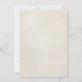 ああ何おもしろいクリスマスバースデーパーティーの招待 招待状 (裏面)