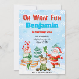 ああ何おもしろいクリスマスバースデーパーティーの招待 招待状