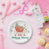 ああ何おもしろいクリスマスバースデーパーティードテーブルデコール ペーパープレート (パーティー)