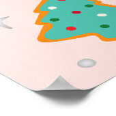 ああ何おもしろいクリスマスバースデーパーティー歓迎サイン ポスター (角)