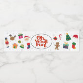 ああ何おもしろいクリスマスバースデーパーティー ペットボトルラベル (シングルラベル)